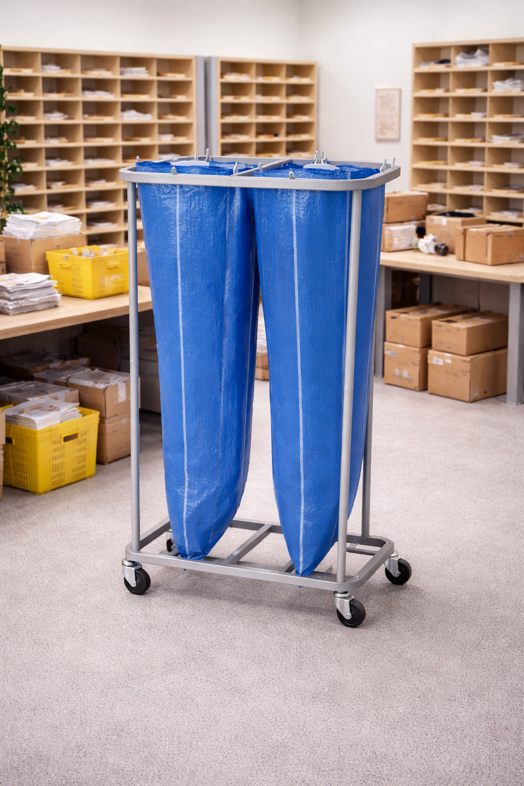 Mail Sack Racking Double Mail Sack Holder – val-u-mail.co.uk